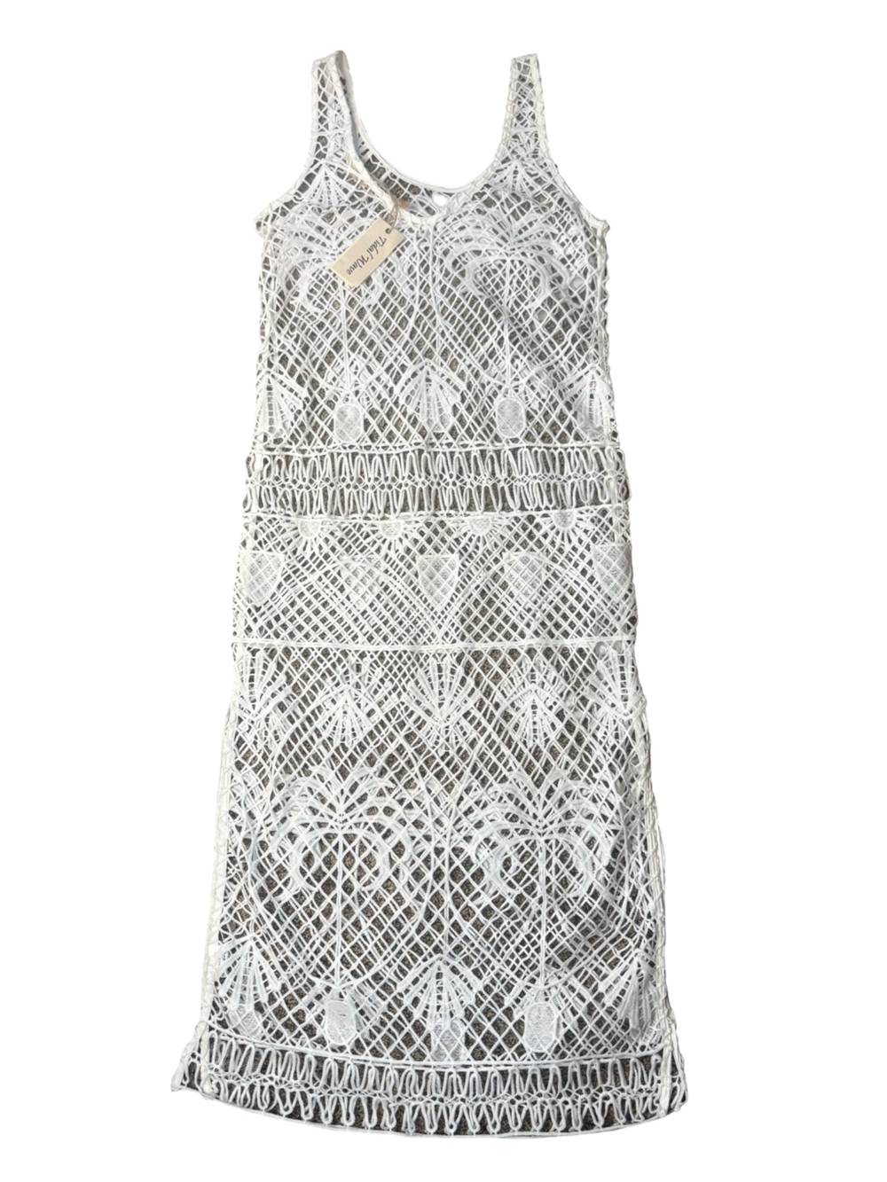 Women’s White Crochet Lace Maxi Dress NEW Women’s Size S